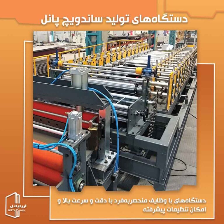 انواع دستگاه‌های تولید ساندویچ پانل
